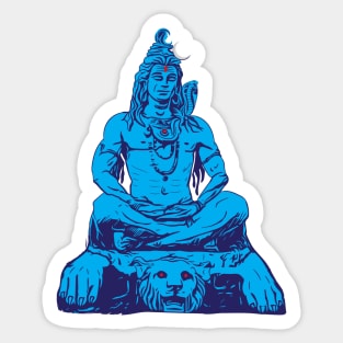 Shiva Meditate Adiyogi Mahadev Aum namah shivaya Sticker